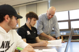 Blair Page with Students