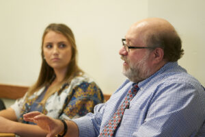 Mark Vinciquerra with students