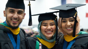 Graduates at Commencement