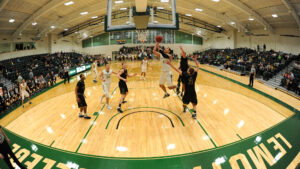 Basketball game at Ted Grant Court