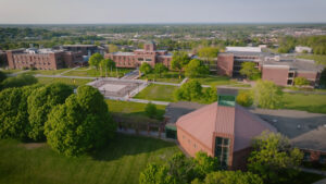 Aerial View of the Le Moyne College Campus
