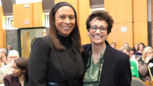 Dr. Jeanette Epps with President Linda LeMura