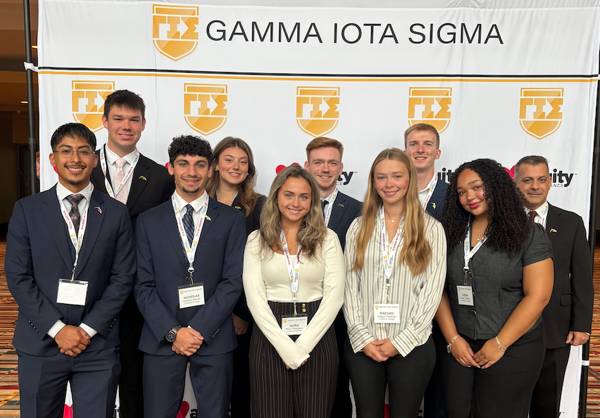 The inaugural members of the Delta Tau Chapter