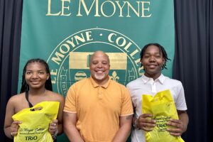 Kenyon Black with Students