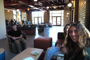 Students at Barb's Bistro