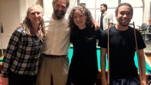 Taking on professors in semester pool tournaments