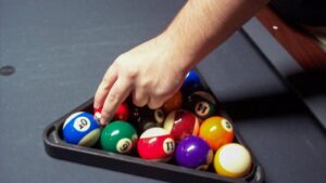 Racking up pool balls