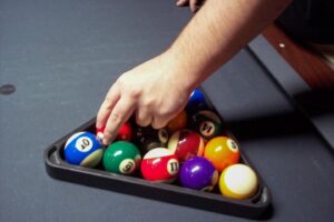 Racking up pool balls